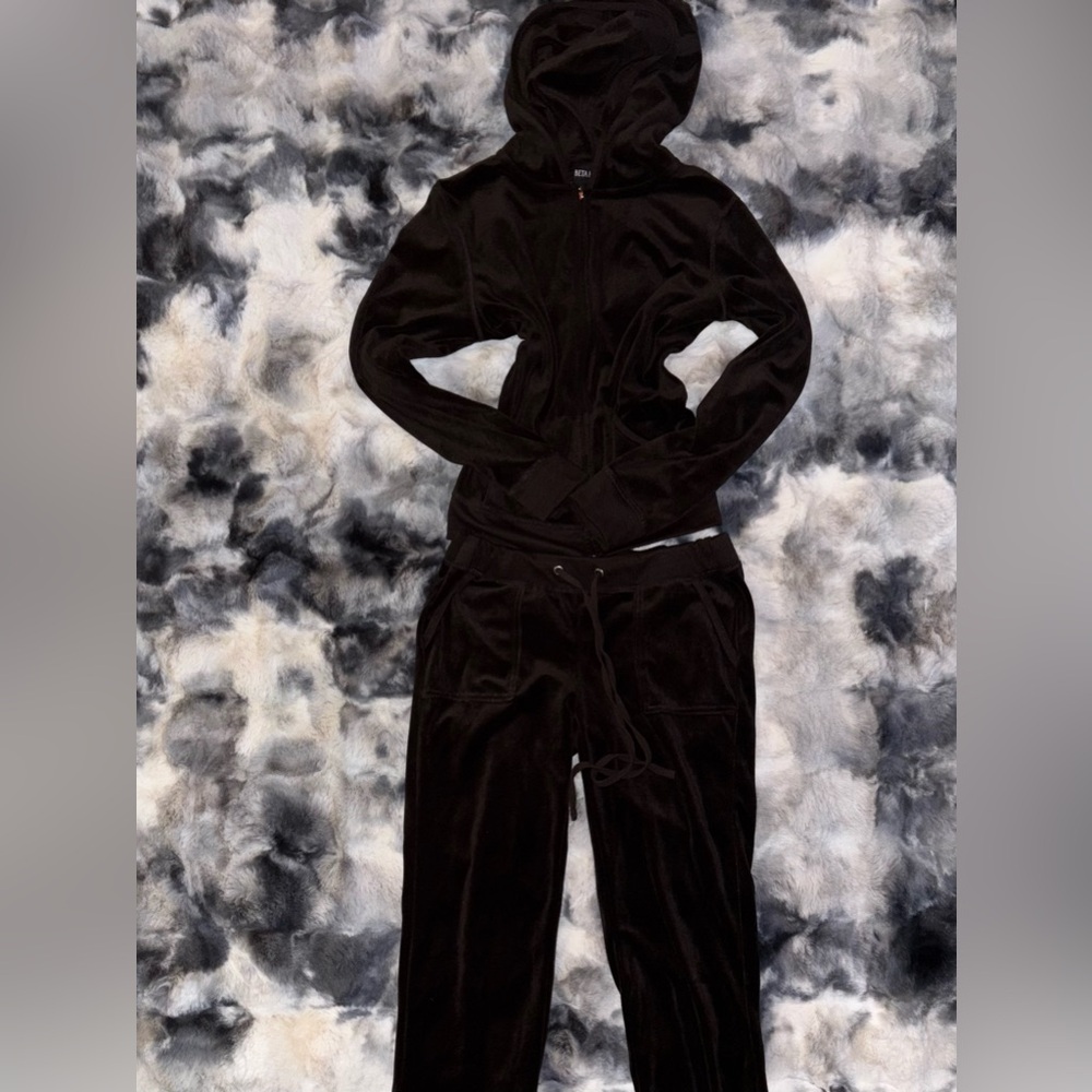 Brown Velour Tracksuit